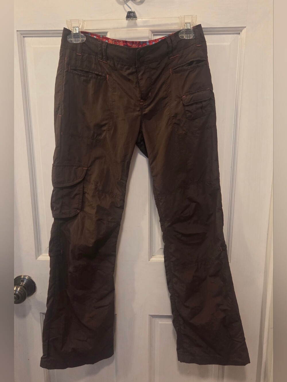 REI Girl Sz 10/12 Wide-Leg Cargo Pants in Brown